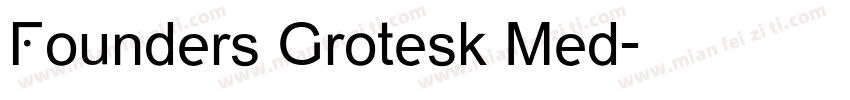 Founders Grotesk Med字体转换